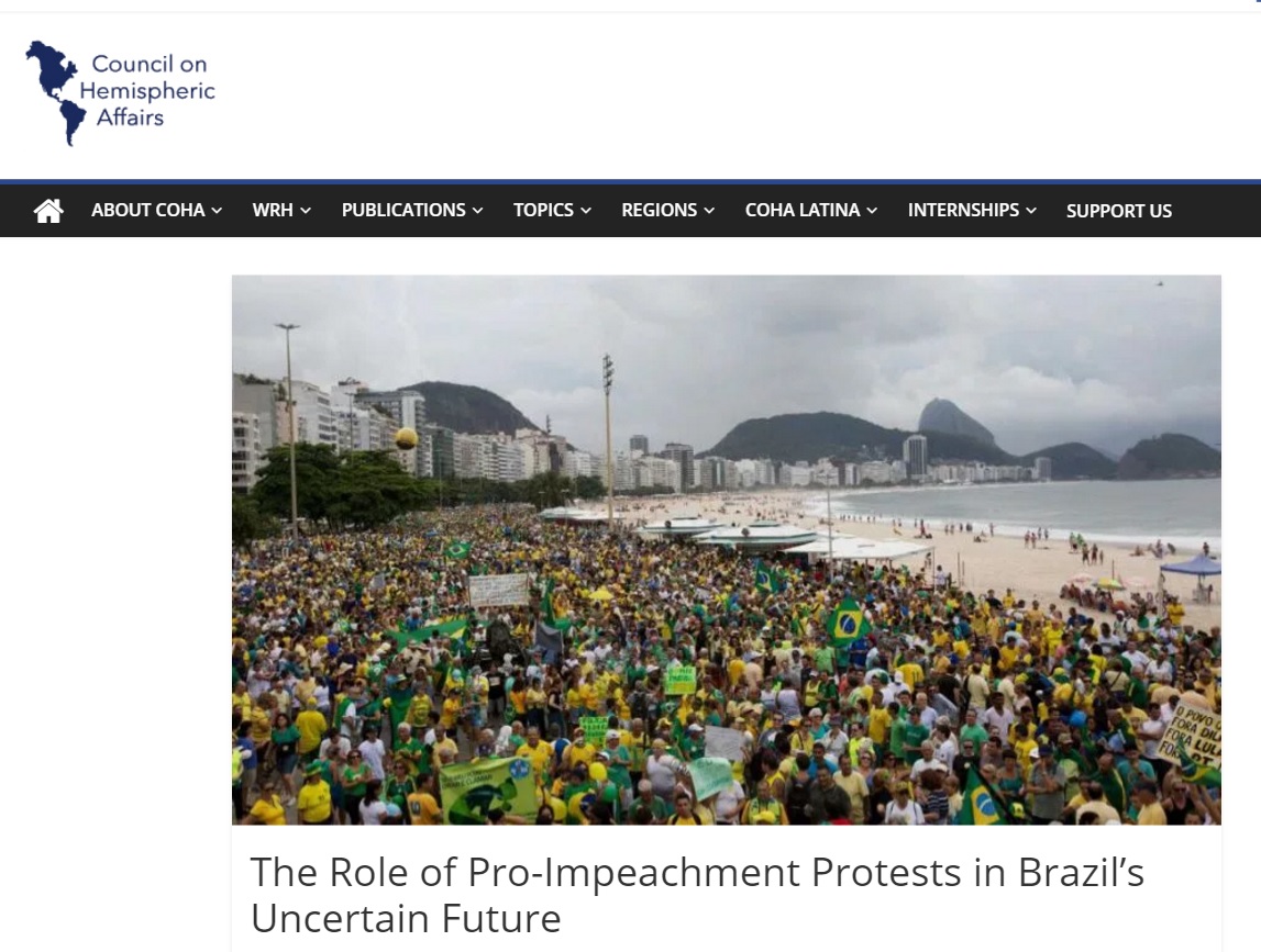 Instabilidade do Brasil vai muito além do impeachment, dizem pesquisadoras
