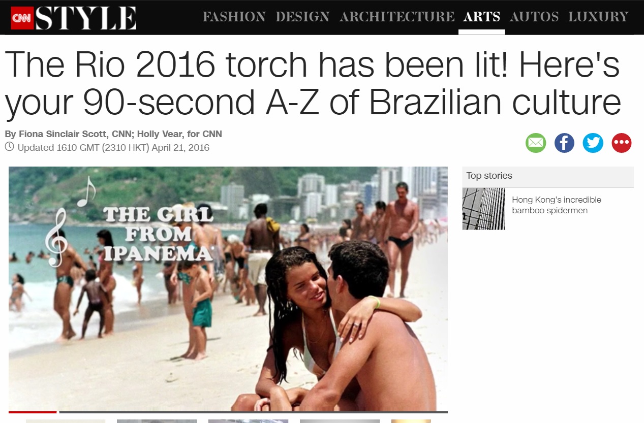 CNN foge de clichês e apresenta símbolos da cultura brasileira de A a Z