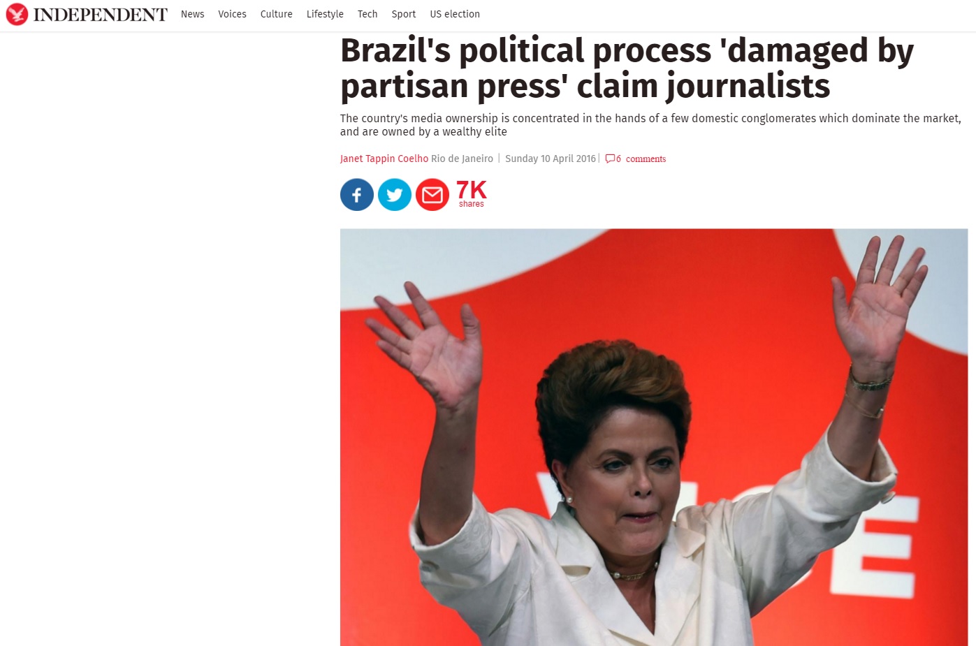 Mídia estrangeira avalia postura política da imprensa brasileira na crise