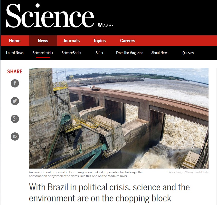 'Science': Mudança política no Brasil cria alerta para cientistas e ambientalistas 