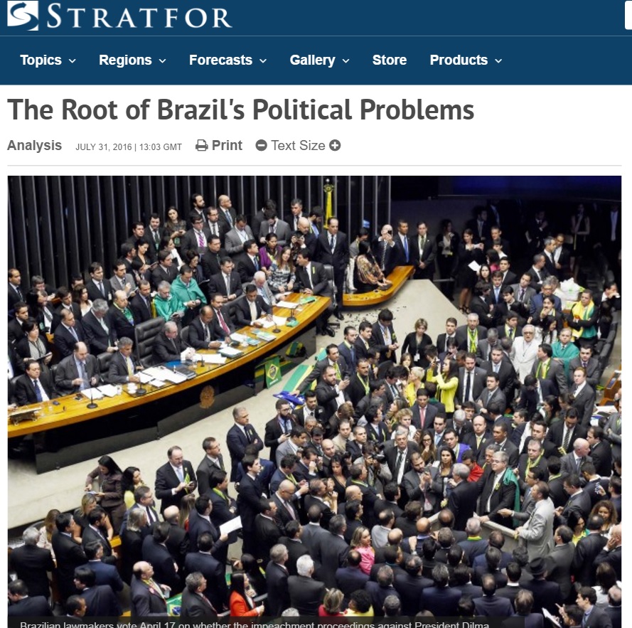 Sistema de coalizões é raiz de problemas do Brasil, diz agência dos EUA